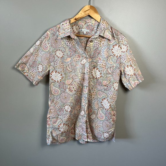 Tilley Paisley cotton short sleeve shirt - Picture 8 of 8